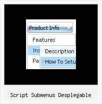 Script Submenus Desplegable Sliding Menu In Javascript