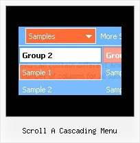 Scroll A Cascading Menu Cascading Menu Parameters