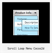 Scroll Loop Menu Cocos2d Dhtml Top Menu