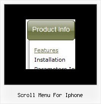 Scroll Menu For Iphone Popup Menu Fireworks Templates