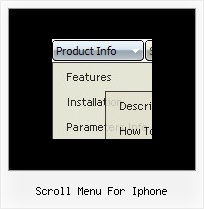 Scroll Menu For Iphone Sub Menu