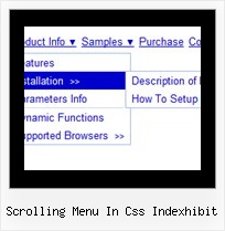 Scrolling Menu In Css Indexhibit Menu Em Script