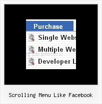 Scrolling Menu Like Facebook Menus Drop Down