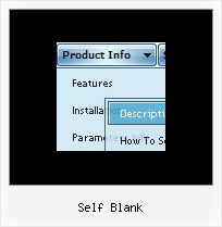 Self Blank Cross Frame Javascript Menu Example