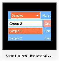 Sencillo Menu Horizontal Desplegable Css Javascript Expanding Menu Navigation