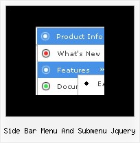 Side Bar Menu And Submenu Jquery Drop Down Menus Example