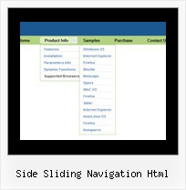 Side Sliding Navigation Html Folding Menu Vertical