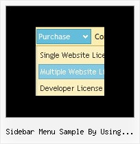 Sidebar Menu Sample By Using Jquery Ejemplos Menus Desplegables En Javascript