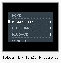 Sidebar Menu Sample By Using Jquery Menu Em Javascript