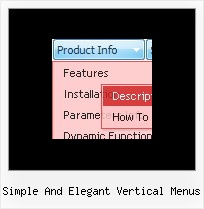 Simple And Elegant Vertical Menus Menu Navigation Bars Scripts