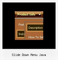 Slide Down Menu Java Navigation In Java