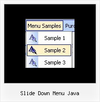 Slide Down Menu Java Javascript Bar Menu Horizontal