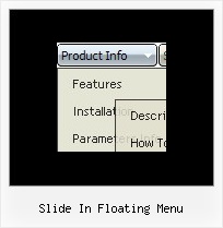 Slide In Floating Menu Menu On Web
