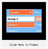 Slide Menu In Frames Horizontal Javascript Drop Down Menu