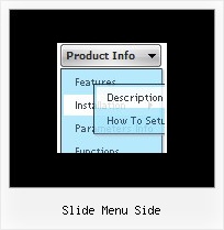 Slide Menu Side Menu Javascript Mouseover