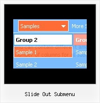Slide Out Submenu Dhtml Popup Mouse Menu