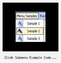 Slide Submenu Example Code Vertical Cross Browser Menu Navigation