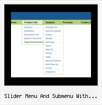 Slider Menu And Submenu With Content Javascript Example Mouseover Menu