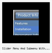 Slider Menu And Submenu With Content Horizontal Javascript Menu Frames