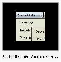 Slider Menu And Submenu With Content Visual Javascripts Drop Down