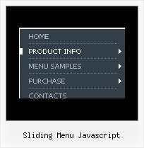 Sliding Menu Javascript Dhtml Drop Down Forms