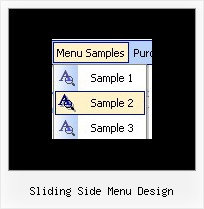 Sliding Side Menu Design Fly Out Menu