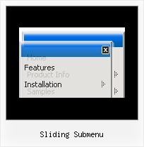 Sliding Submenu Simple Javascript Drop Down Menu