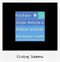 Sliding Submenu Javascript Drop Menu Bar