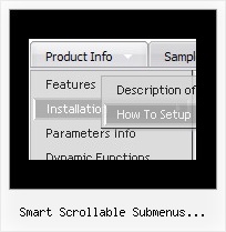 Smart Scrollable Submenus Javascript Scrolling Menu Menus Over Frame Using Javascript