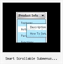 Smart Scrollable Submenus Javascript Scrolling Menu Web Menu Design