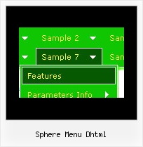 Sphere Menu Dhtml Html Form Flat Dhtml