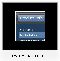 Spry Menu Bar Examples Web Interface Bash Script