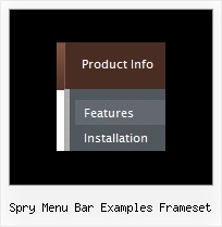 Spry Menu Bar Examples Frameset Cool Javascript Navigation Menus