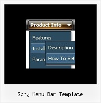 Spry Menu Bar Template Menu On Web