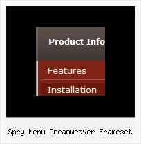 Spry Menu Dreamweaver Frameset Rollover Menu And Javascript