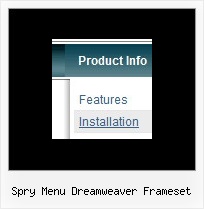 Spry Menu Dreamweaver Frameset Javascript Example