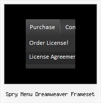 Spry Menu Dreamweaver Frameset Menus Java Script