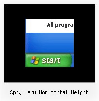 Spry Menu Horizontal Height Javascript Dhtml Example