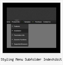 Styling Menu Subfolder Indexhibit Javascript Horizontal Tree
