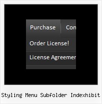 Styling Menu Subfolder Indexhibit Vertical Foldout Menus