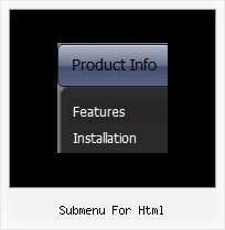 Submenu For Html Horizontal Menus Using Javascript
