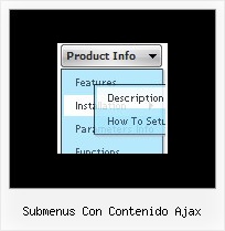 Submenus Con Contenido Ajax Menu Java Example