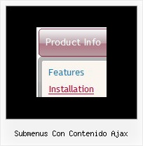 Submenus Con Contenido Ajax Javascript Template Dynamic Drop Down