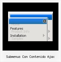 Submenus Con Contenido Ajax Javascript Example With Codes