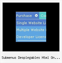 Submenus Desplegables Html On Mouse Move Dhtml Menu Icons