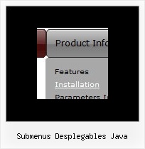 Submenus Desplegables Java Menu Vertical Dynamique