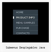 Submenus Desplegables Java Vertical Pull Down Menu Code