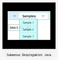 Submenus Desplegables Java Menu Frames