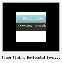 Swish Sliding Horizontal Menu Gallery Rollover Button With Drop Down Menu