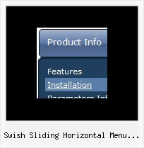 Swish Sliding Horizontal Menu Gallery Horizontal Jump Menu